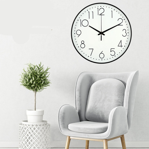 Reloj De Pared De Silenciar Grandes Números Para Oficina