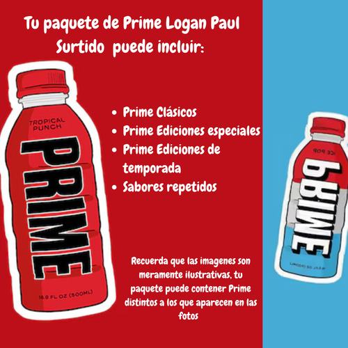 12 Prime Hydration Drink De Logan Paul Sabores Surtidos