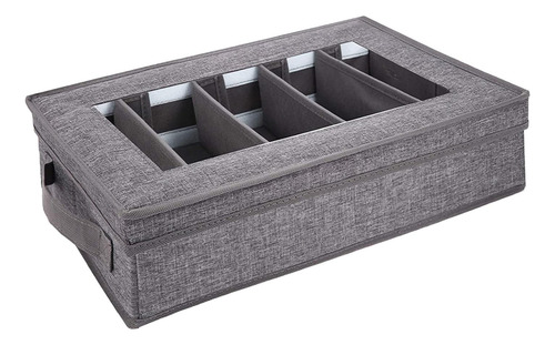 Caja De Almacenamiento De Cubiertos De 5 Compartimentos Con