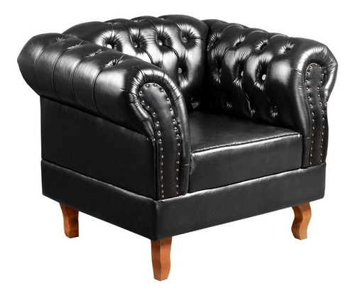 Poltrona Chesterfield Dom Pedro Luxo Capitonê