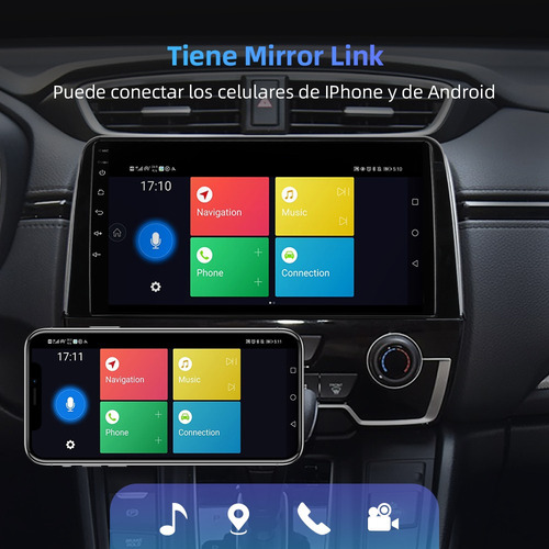 Zk Auto Estéreo Para Honda Crv 2017-2020 Cámara Gps Fm Bt