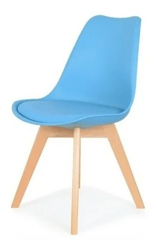 Silla Eames Asiento Acolchonado Living Comedor Colores