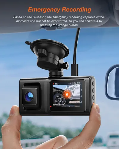 Dash Cam Dual Izeeker 2k, Front And Interior, Parking Mode