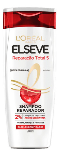 Shampoo L'Oréal Paris Elseve Reparación Total 5 en botella de 400mL por 1 unidad