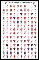 Comprar River Plate Camisetas 1901 Al 2018 Cuadro Enmarcado 45x30cm