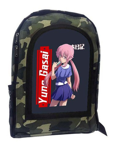 Mochila Camuflada Mirai Nikki Future Diary Yuno Gasai A14