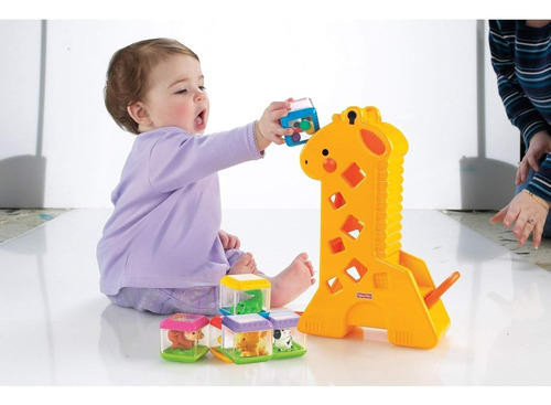 Girafa Com Blocos Pick A Block Fisher Price Brinquedo 6m+