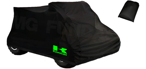 Cobertor Impermeable Cuatri Kawasaki + 4 Paños De Microfibra