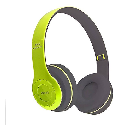 Audífonos Inalámbricos Diadema Alta Fidelidad Bluetooth Color Verde