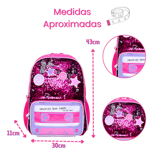 Mochila Escolar Feminina Infantil Menina Bolsa Unicornio