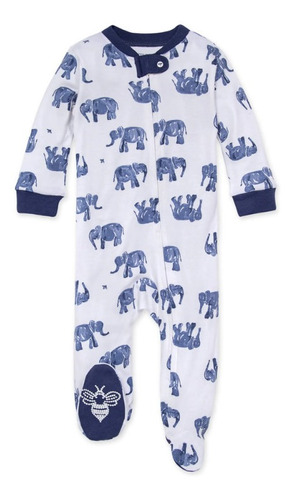 Pijama Enterizo  Wandering Elephants  Burt's Bees Baby