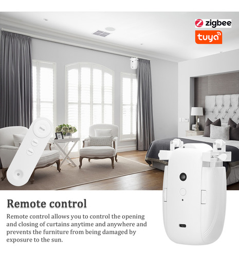 Motor Inteligente Zigbee 3 En 1 De Home Curtain Assistant, 2