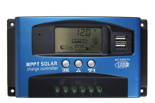 Regulador De Carga Del Panel Solar Mppt 60a 12v/24v