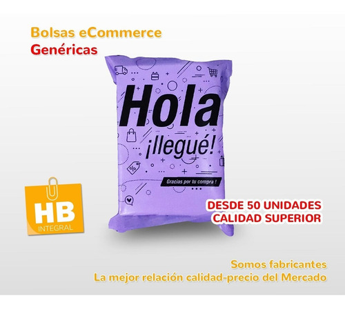 Imagen 2 de 3 de Bolsa Sobre Ecommerce Adhesivo Inviolable 30x45 +5cm X50u