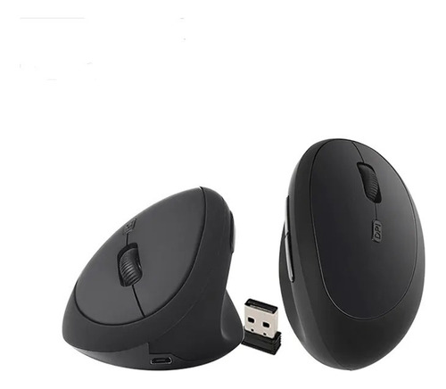 Mouse Inalámbrico Vertical Ergonómico Recargable Gamer 