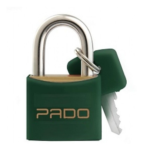 Cadeado De Latao Verde    30mm  Pado Sme30