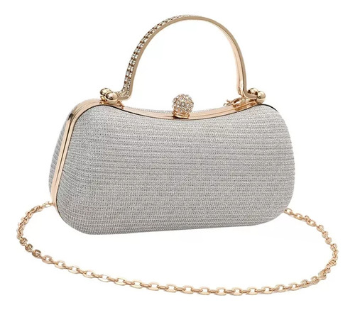 Elegante Bolso De Fiesta Y Cena Con Cadena