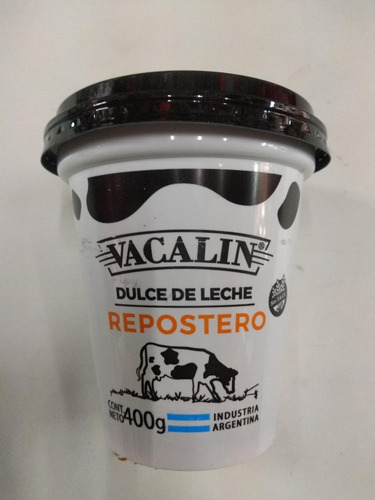 Imagen 2 de 5 de Dulce De Leche Repostero Vacalin 400grs Pote