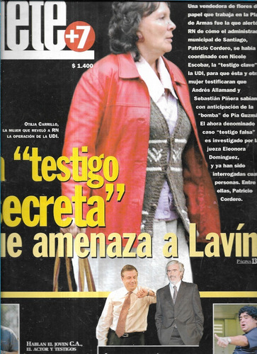 Revista Siete + 7 / N 107 / 23 Abril 2004 / Otilia Carrillo