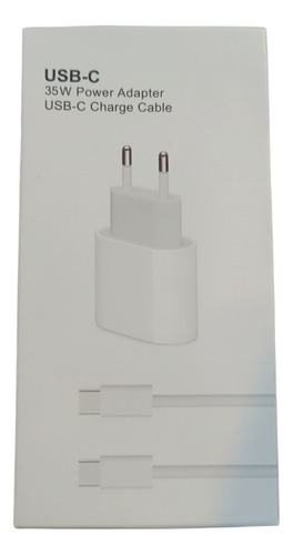 Cargador 35w Carga Rápida Para iPhone 15 + Cable C 1m