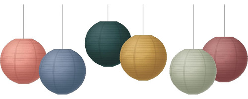 Linternas De Papel Colgantes Wonderfully Wild De 8 Pulgadas