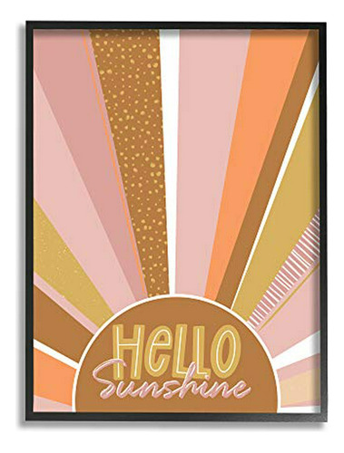 Stupell Industries Hello Sunshine Frase Estampada Summer Sun