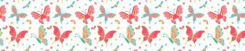 Cenefas Decorativas Para Paredes Mariposas Coloridas 10 Cm