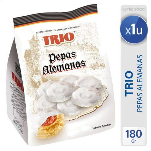 Galletitas Pepas Alemanas Trio - Mejor Precio 