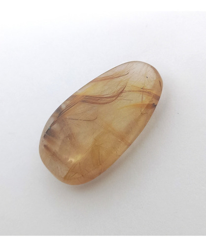 Cuarzo Rutilado Cabellera De Venus Joyeria Gema Natural C58 Dorado
