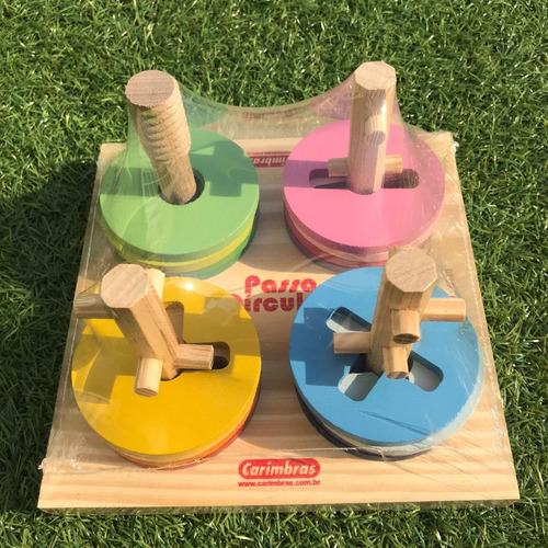 Imagem 8 de 9 de Jogo Passa Círculo Brinquedo Educativo Infantil À Vista