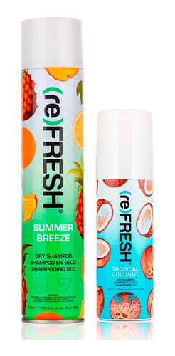 Kit Shampoo Seco Refresh Sin Enjuague 342ml + 75ml Coco