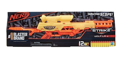 Nerf Pistola Alpha Strike Wolf Lr-1 Con Dardos