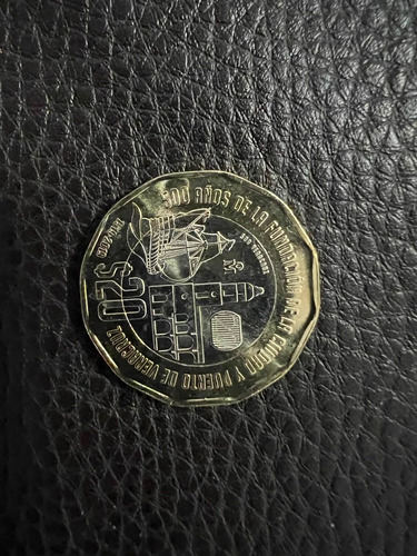 Moneda Conmemorativa 20 Pesos 500 Años Ciudad De Veracruz