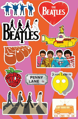 Stickers / Calcomanías The Beatles (laminados)