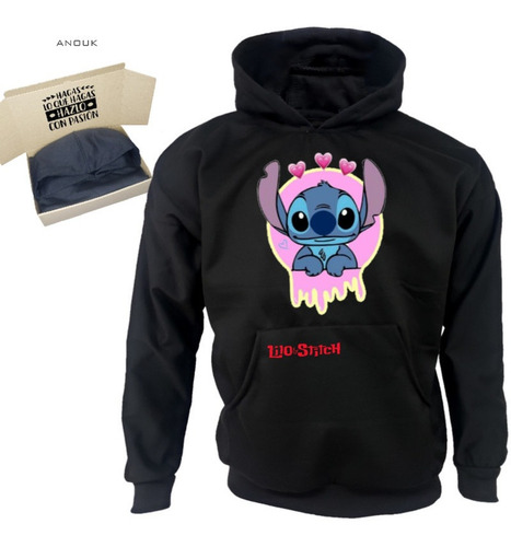 Imagen 1 de 10 de Buzo Hoodie Personalizado Saco Lilo-stitch Estampado Unisex