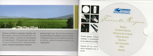 Argentina 3 Carnet Vinos Torrontés, Syrah, Pinot Noir 2007