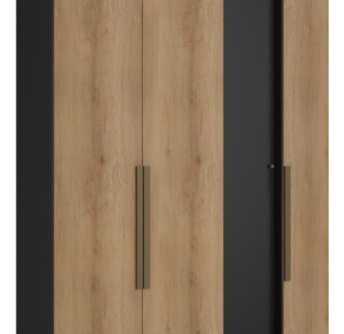 Roupeiro Selecto 7 Portas 4 Gavetas Thb Preto/capuccino
