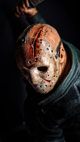 Figura Coleccionable Terror Jason Voorhees 40cm Resina Imp3d