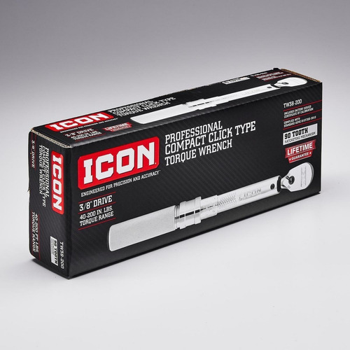 Icon Torquimetro Torque 3/8 PuLG 40-200 Lb Ft Estuche Rigido