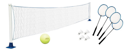 Poolmaster 72776 - Juego De Voleibol Y Bádminton Con Soporte