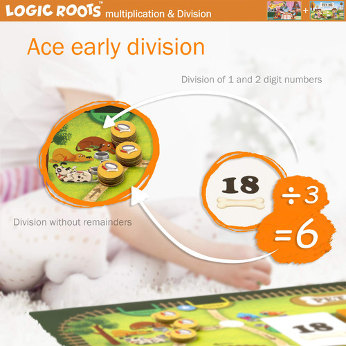 Juegos De Multiplicación Y División Logic Roots - ¡adóptame