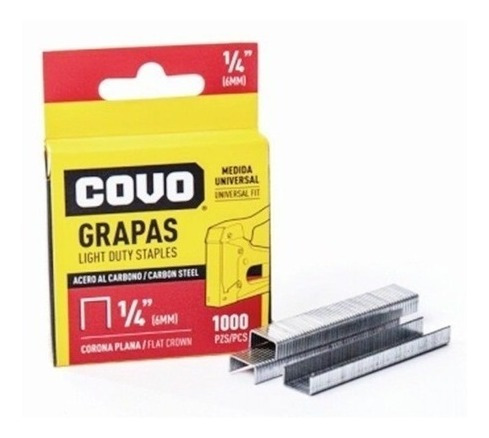 Grapas Para Tapiceria Grapadora Manua 5/16, 1/4 Caja D 1000 