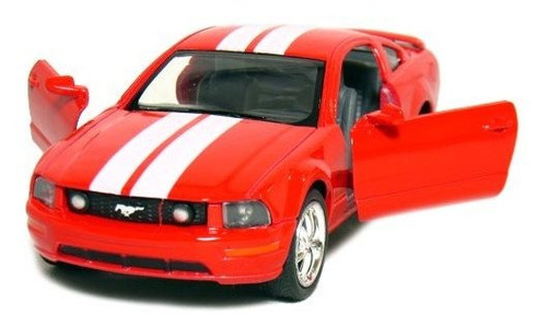 5 2006 Ford Mustang Gt Con Stripes 1:38 Scale (rojo) Por Kin