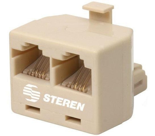 Adaptador Telefonico De 2 Jacks A 1 Plug De 4 Contactos