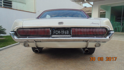 Mercury Cougar 68 Placa Preta