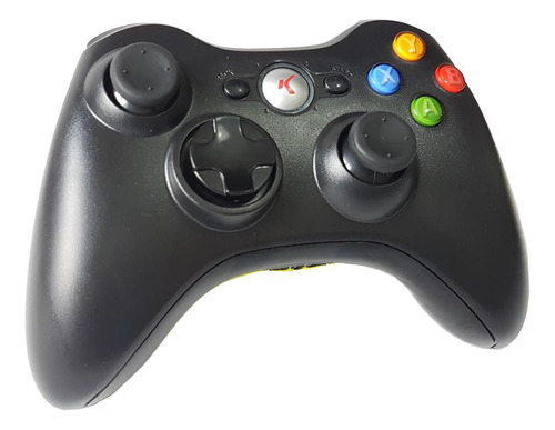 Joystick Sem Fio Para Xbox 360 Controle Preto Knup Kp-5122