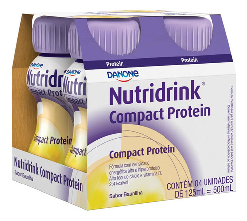 Nutridrink Compact Protein Baunilha Pack C/ 04 Unidades