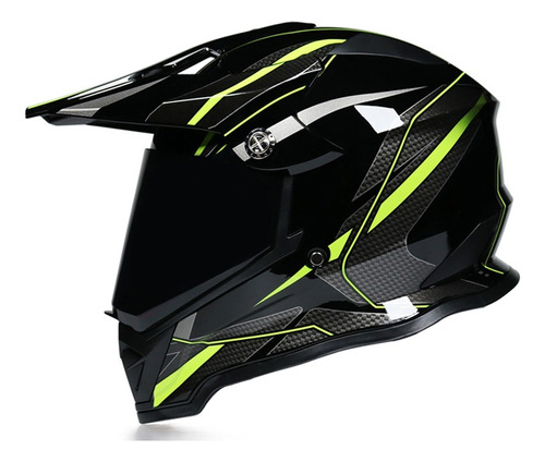 Casco De Moto Motocross Off Road Casco Moto Casco De Cara