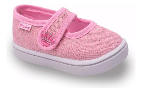 Sandalias Guillermina Hey Day Nena Glitter Velcro 197 