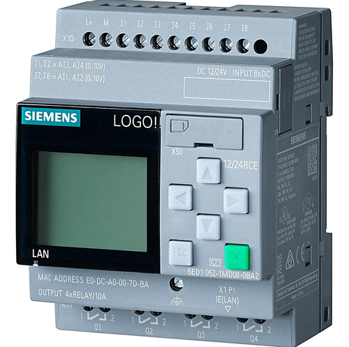 Clp Logo Siemens!V8.4 6ed1052-1md08-0ba2 12/24rce 8 Di 4 Do